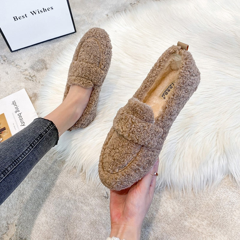 Azida - Chaussures pantoufles en peluche