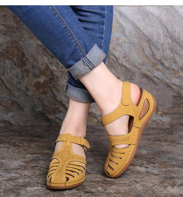 Pauline - Sandales en cuir vintage pour femmes