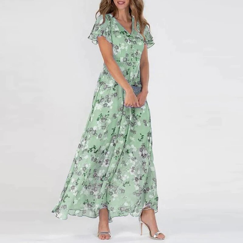 Josephine - Longue robe d'été à motif floral