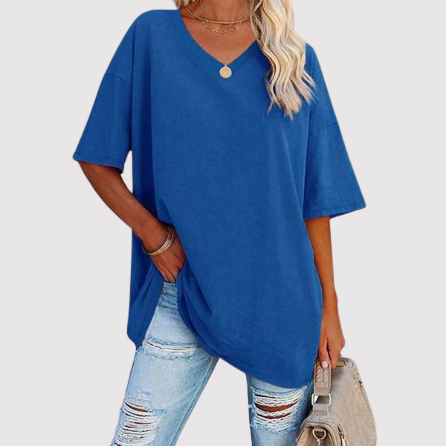Enid - T-shirt avec col en V
