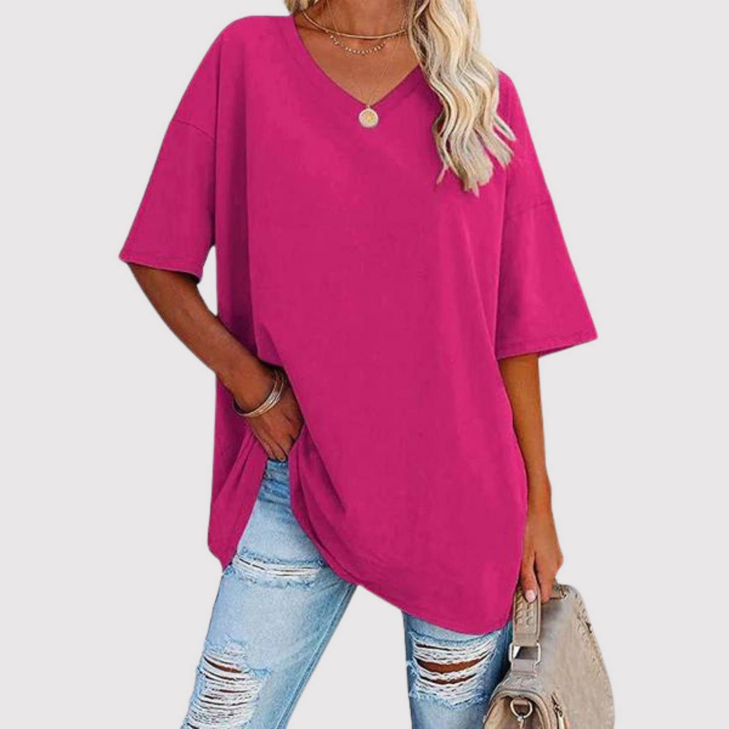 Enid - T-shirt avec col en V