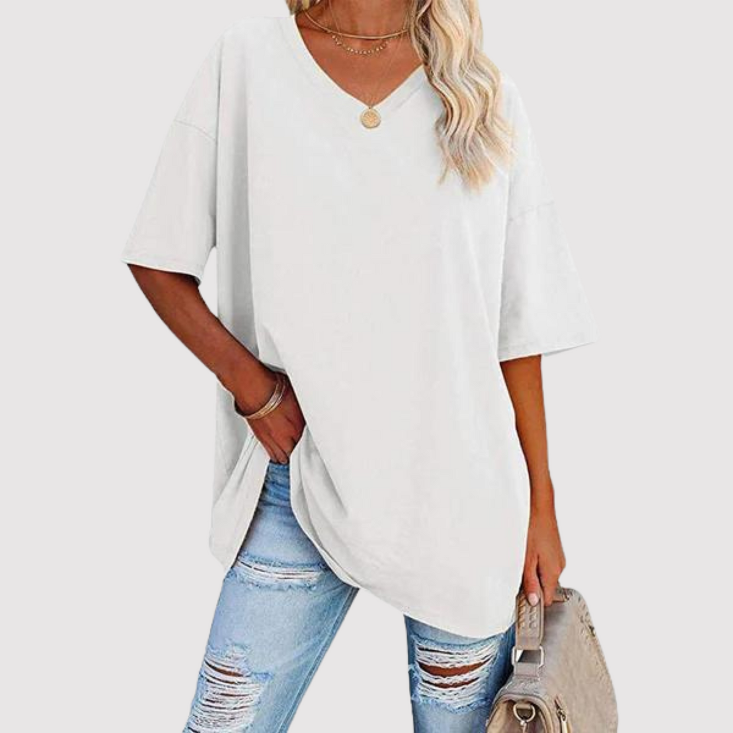 Enid - T-shirt avec col en V