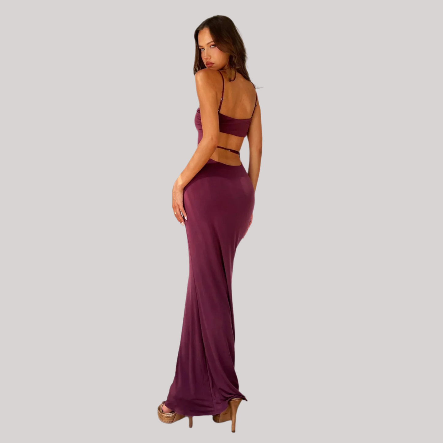 Lesley - Robe longue moulante