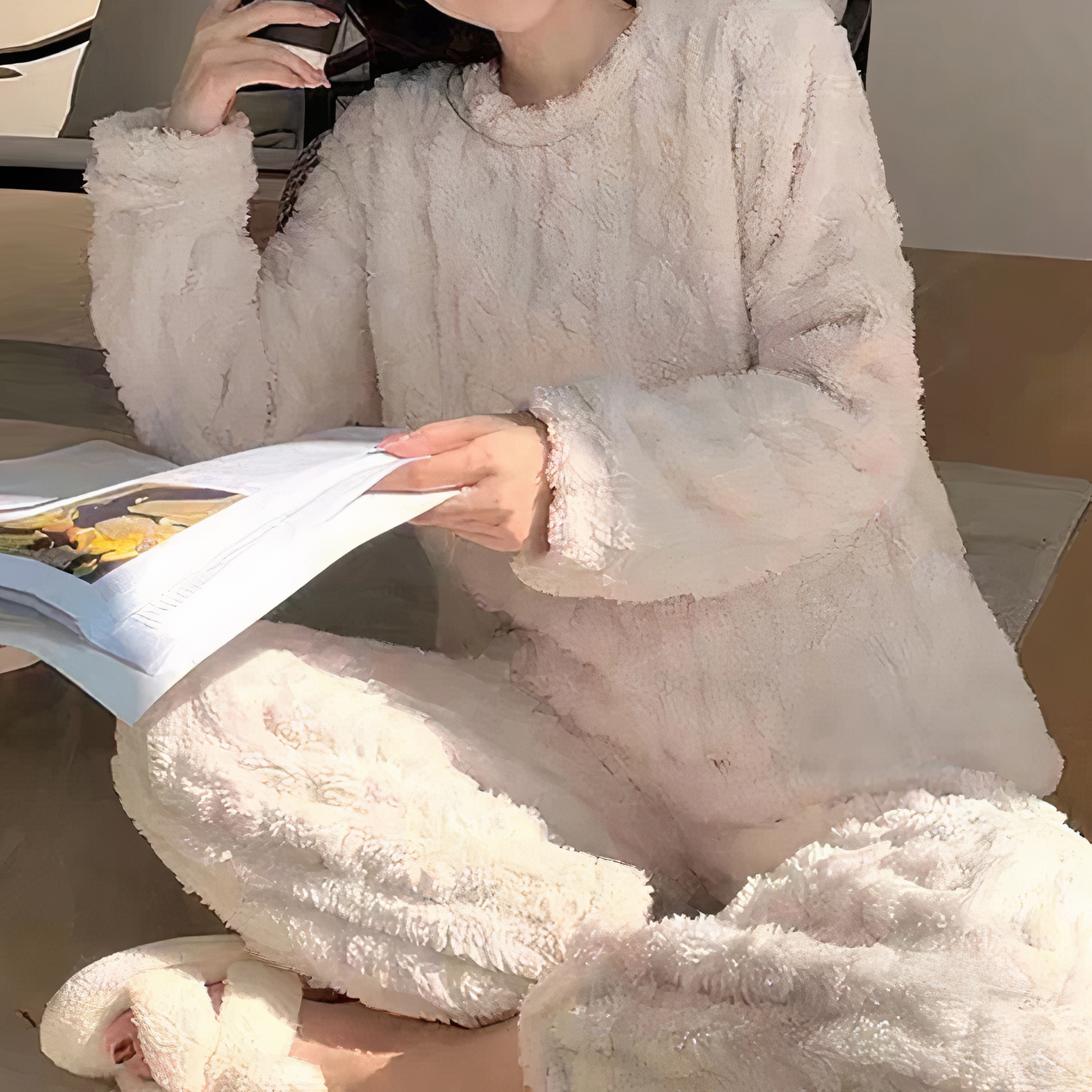 Pyjama en velours épais - Sylvia
