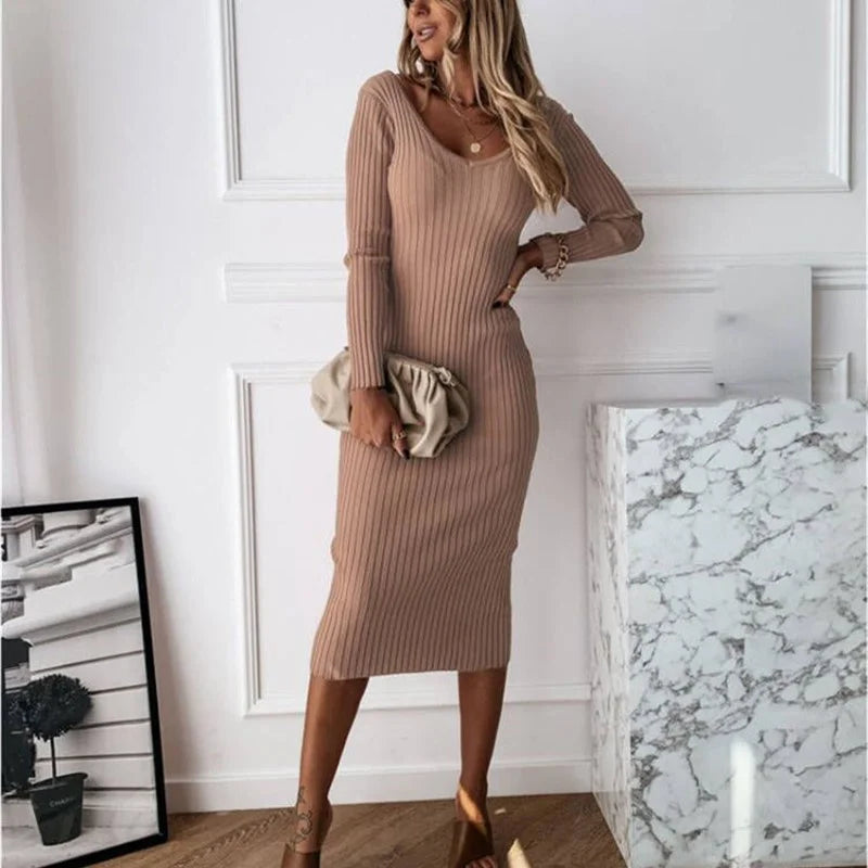 Stella - Robe longue près du corps