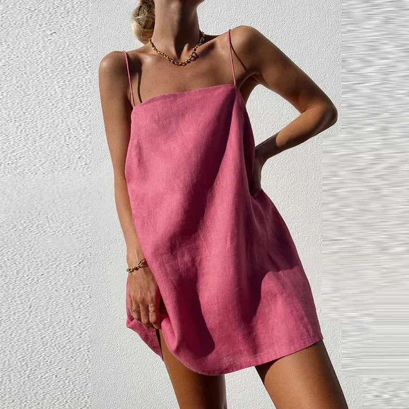 Isadora - Mini robe à bretelles