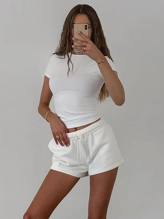 Ariana - T-shirt doux à manches courtes