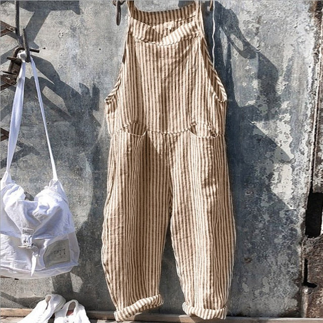 Philomena - Combinaison ample à rayures au look vintage