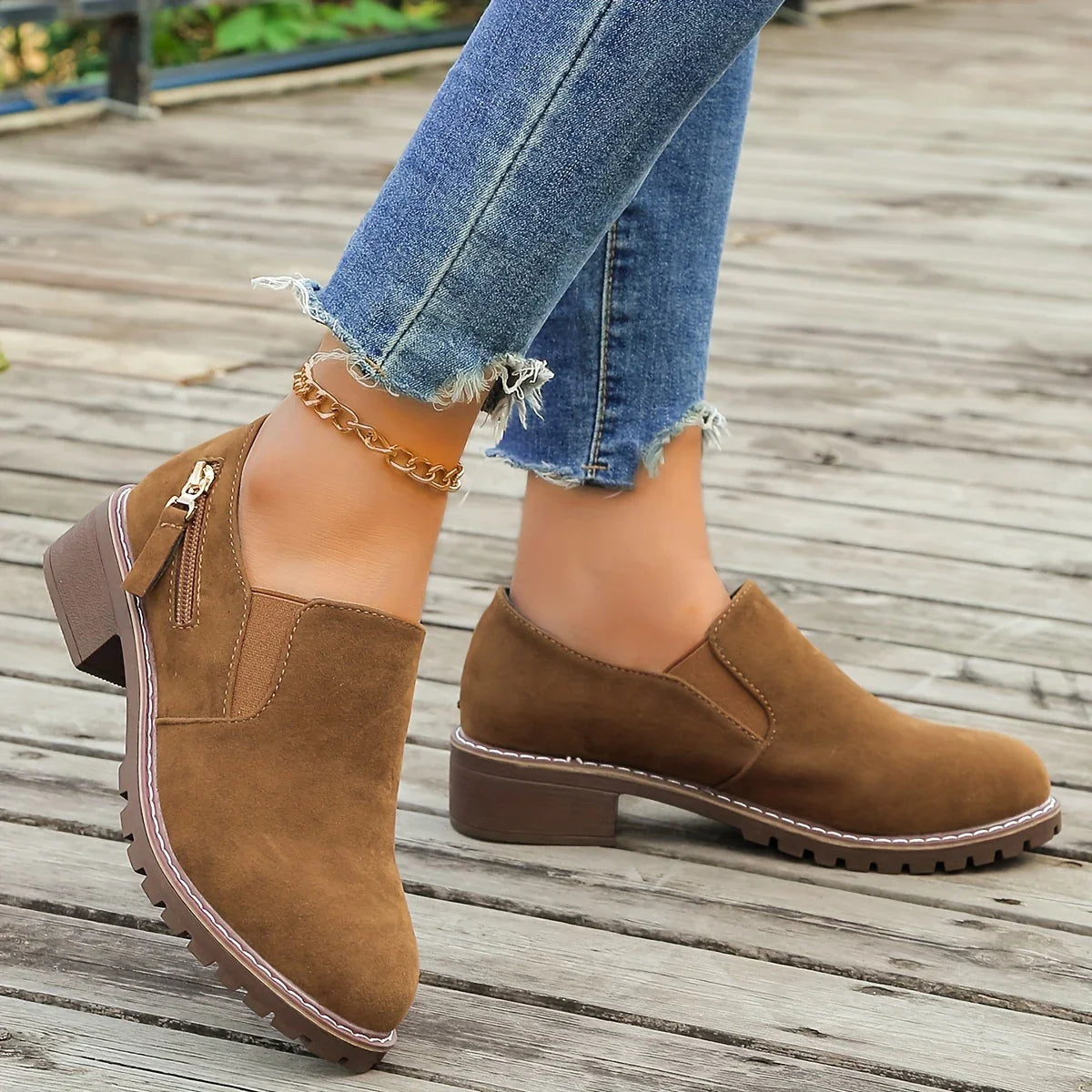 Fedelia - Chaussures à bout rond pour femmes