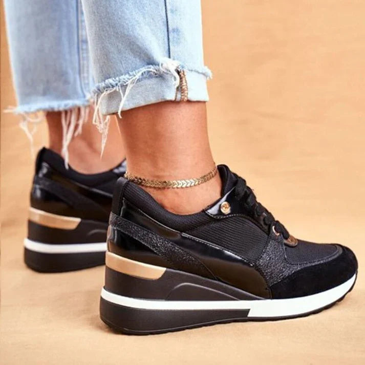 Orla - Chaussures compensées à lacets pour femmes