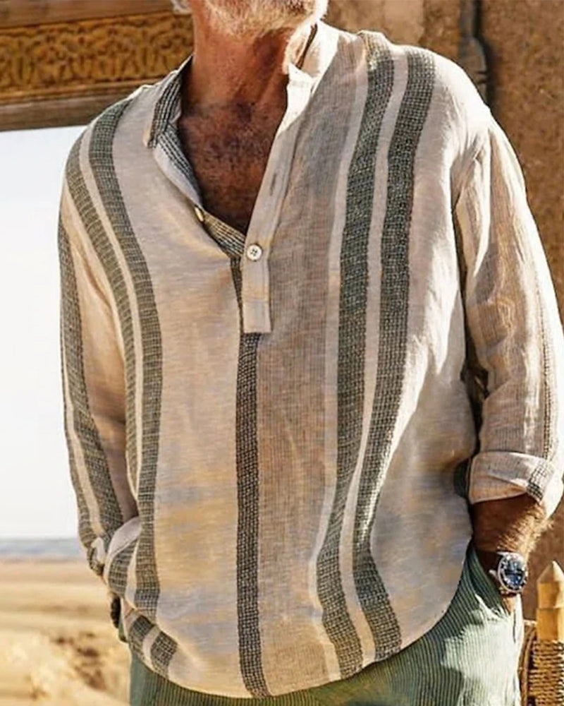 COOFANDY Chemise En Lin Homme Manches Courtes - Légère Chemise Été Plage Avec Poche