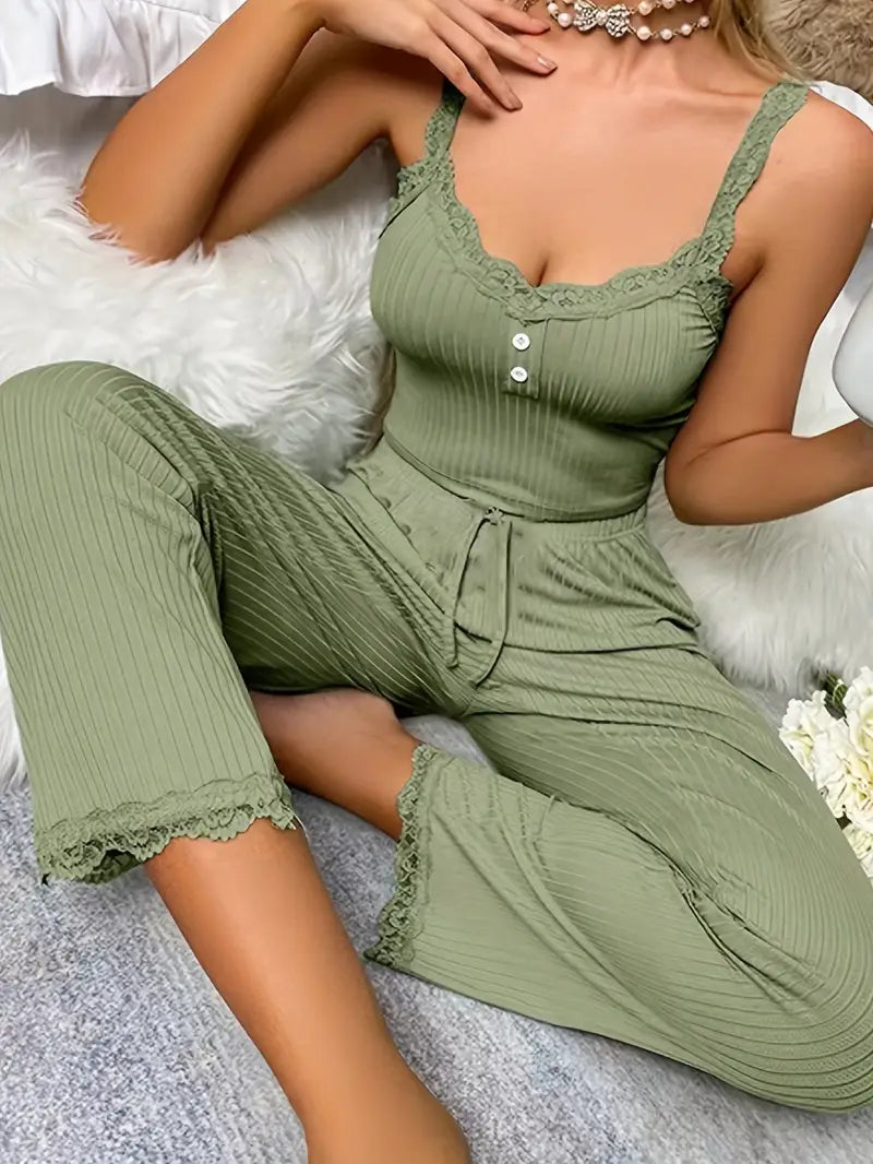 Imma - Ensemble de nuit en dentelle pour femme