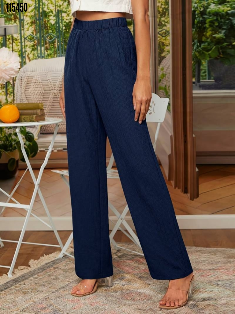 Catriona - Pantalon droit chic à taille élastique