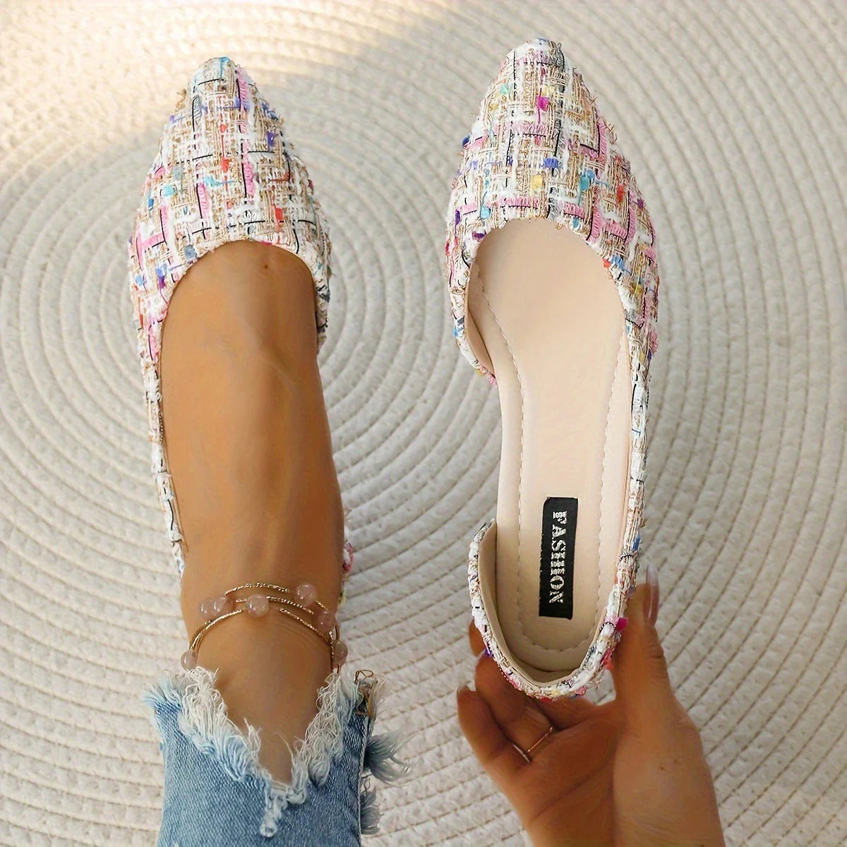 Marceline - Chaussures à enfiler à bout pointu pour femmes