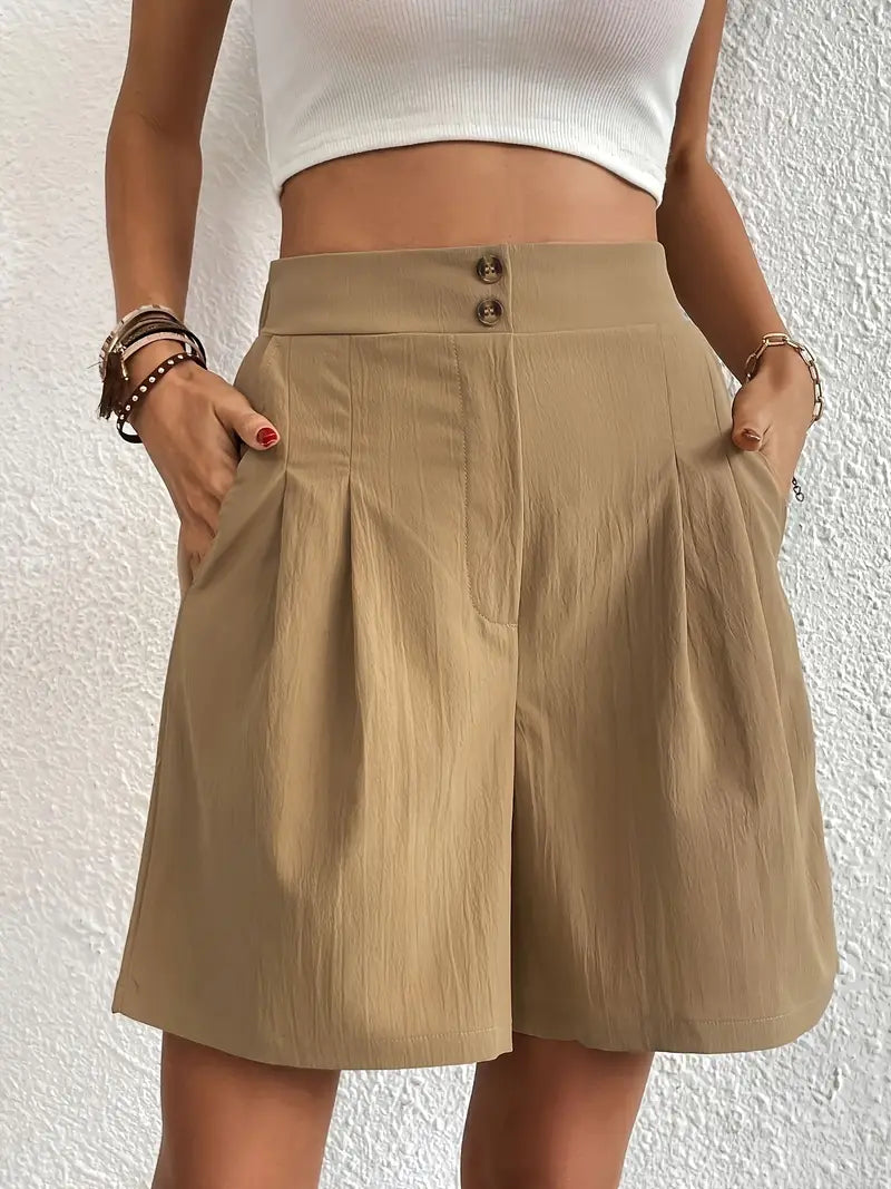 Agatha - Short taille haute à jambes larges