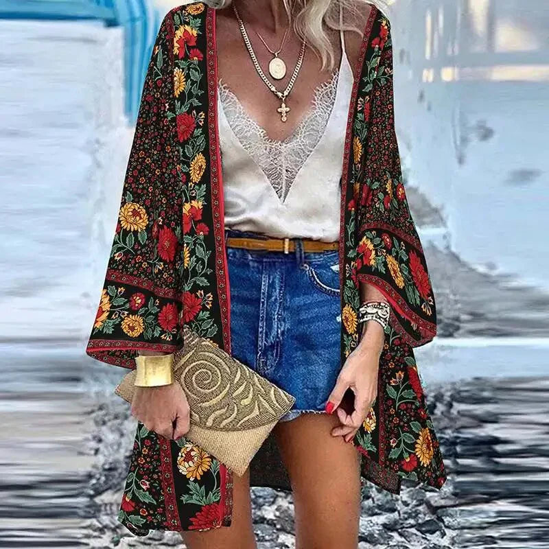 Carmella - Kimono bohème vintage