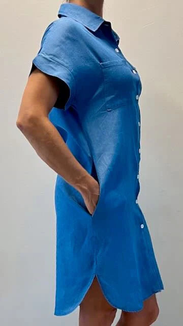 Kerriana - Robe chemise décontractée en jean