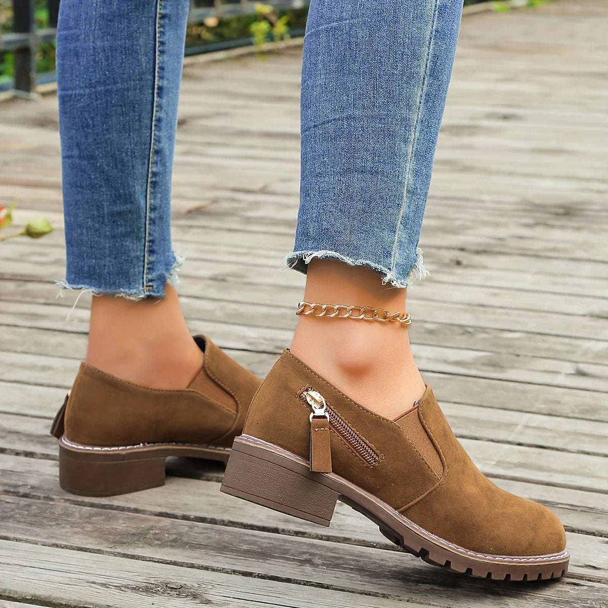 Fedelia - Chaussures à bout rond pour femmes