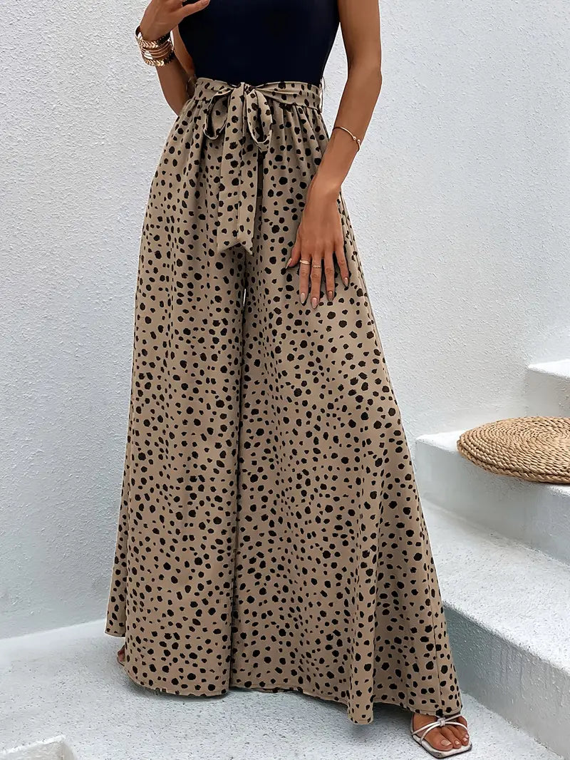 Ida - Wide-leg trousers with elastic waist