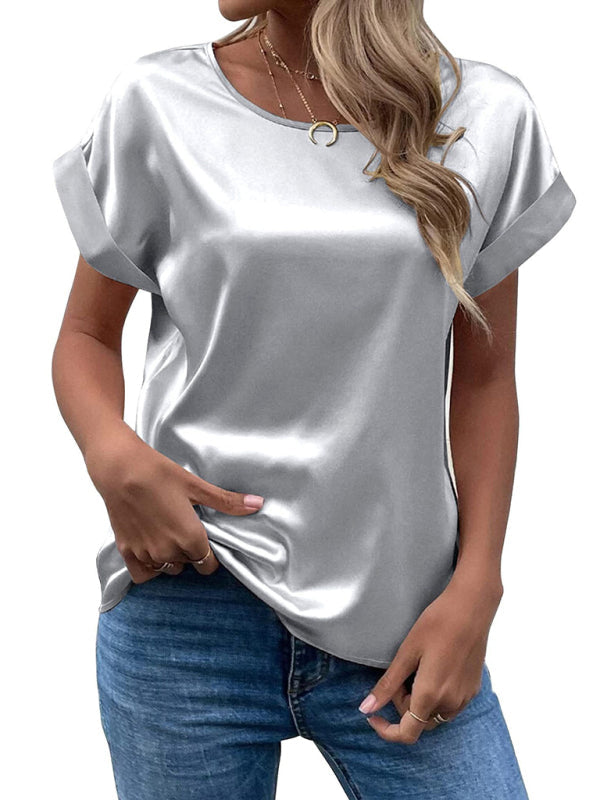 Xiomara | Blouse en satin de T-shirt
