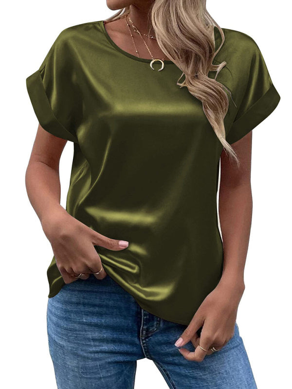 Xiomara | Blouse en satin de T-shirt