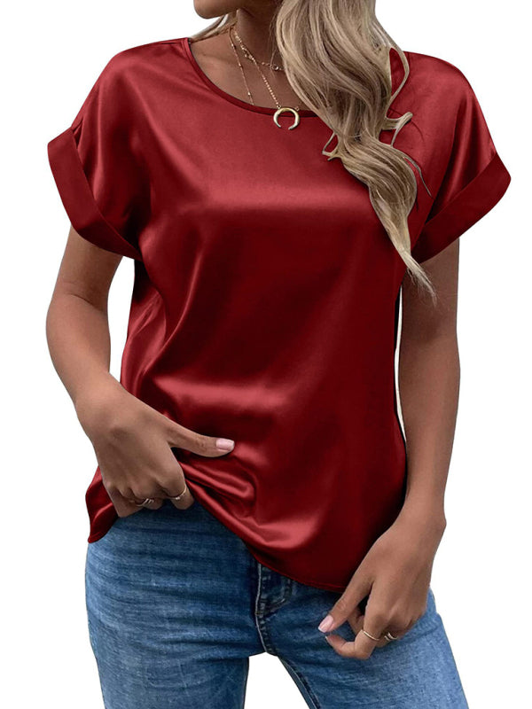 Xiomara | Blouse en satin de T-shirt