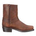 Bottes Cowboy Pour Femme En Similicuir - Talon Bas, Bout Pointu, Style Western Vieilli, Grande Taille, Mi-mollet - 9