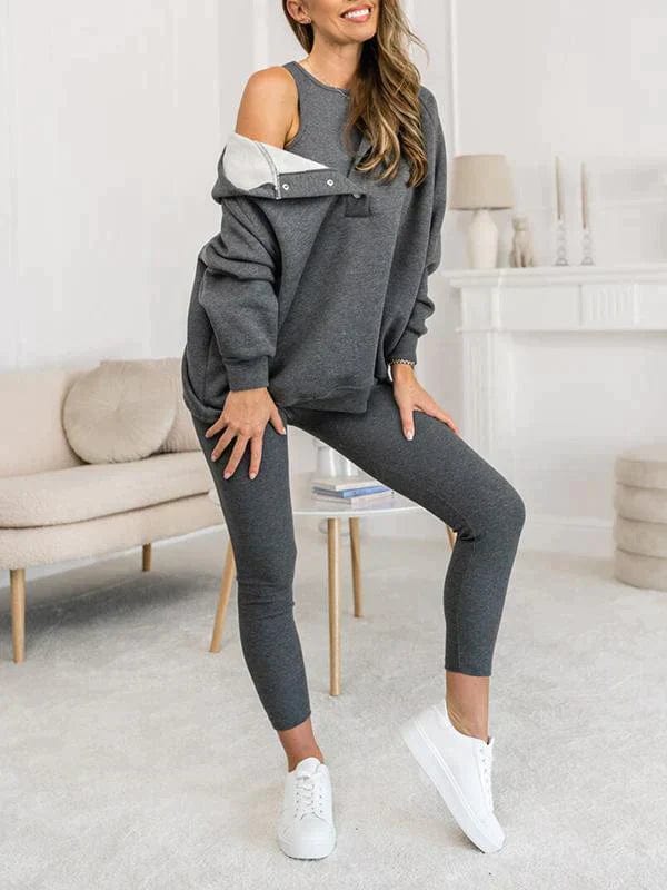 Sara - Ensemble décontracté et confortable avec sweat à capuche