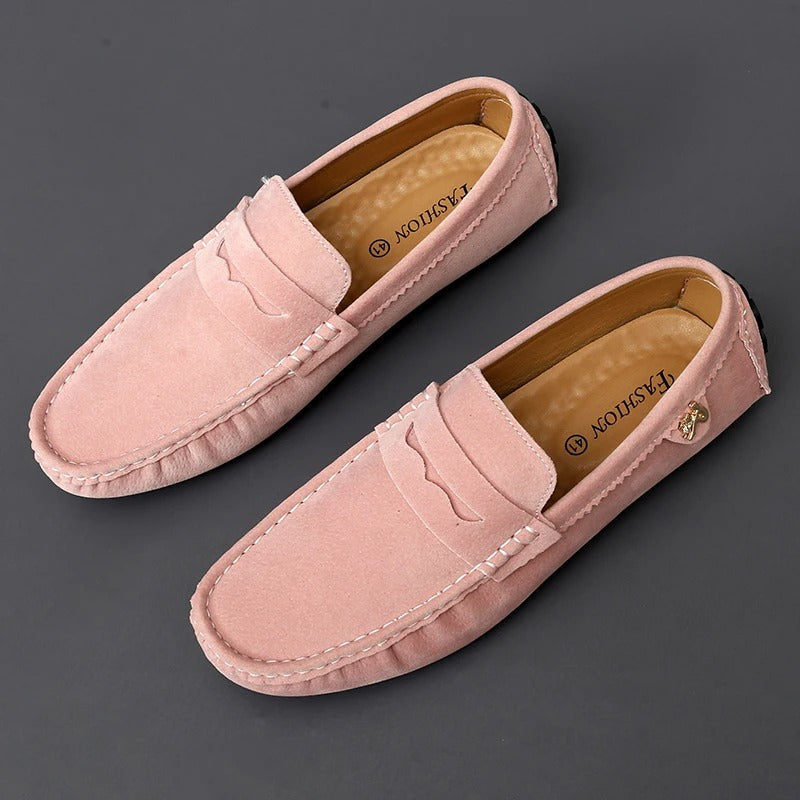 Walter - Mocassins en daim antidérapants