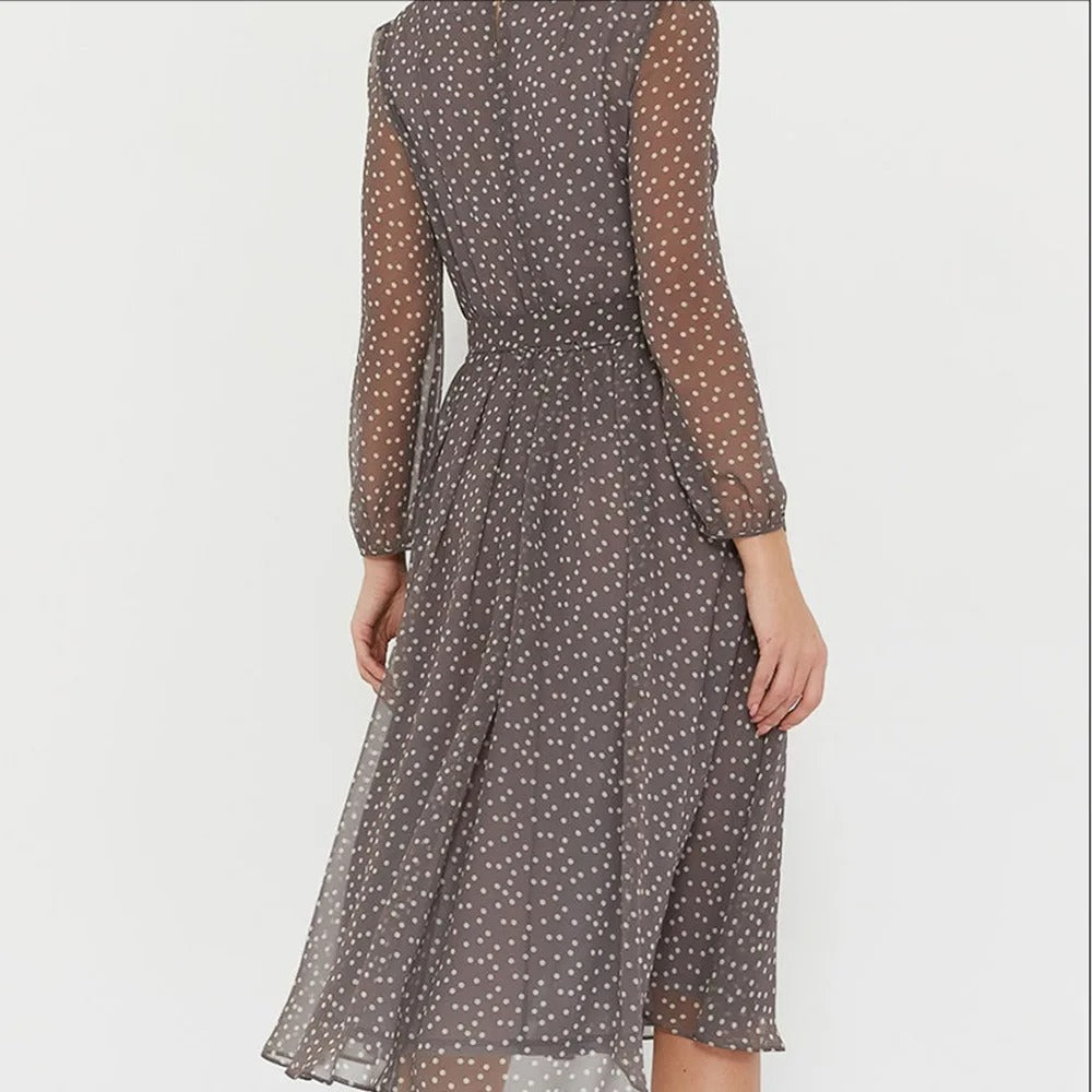 Marilyn - Robe à pois pour femme