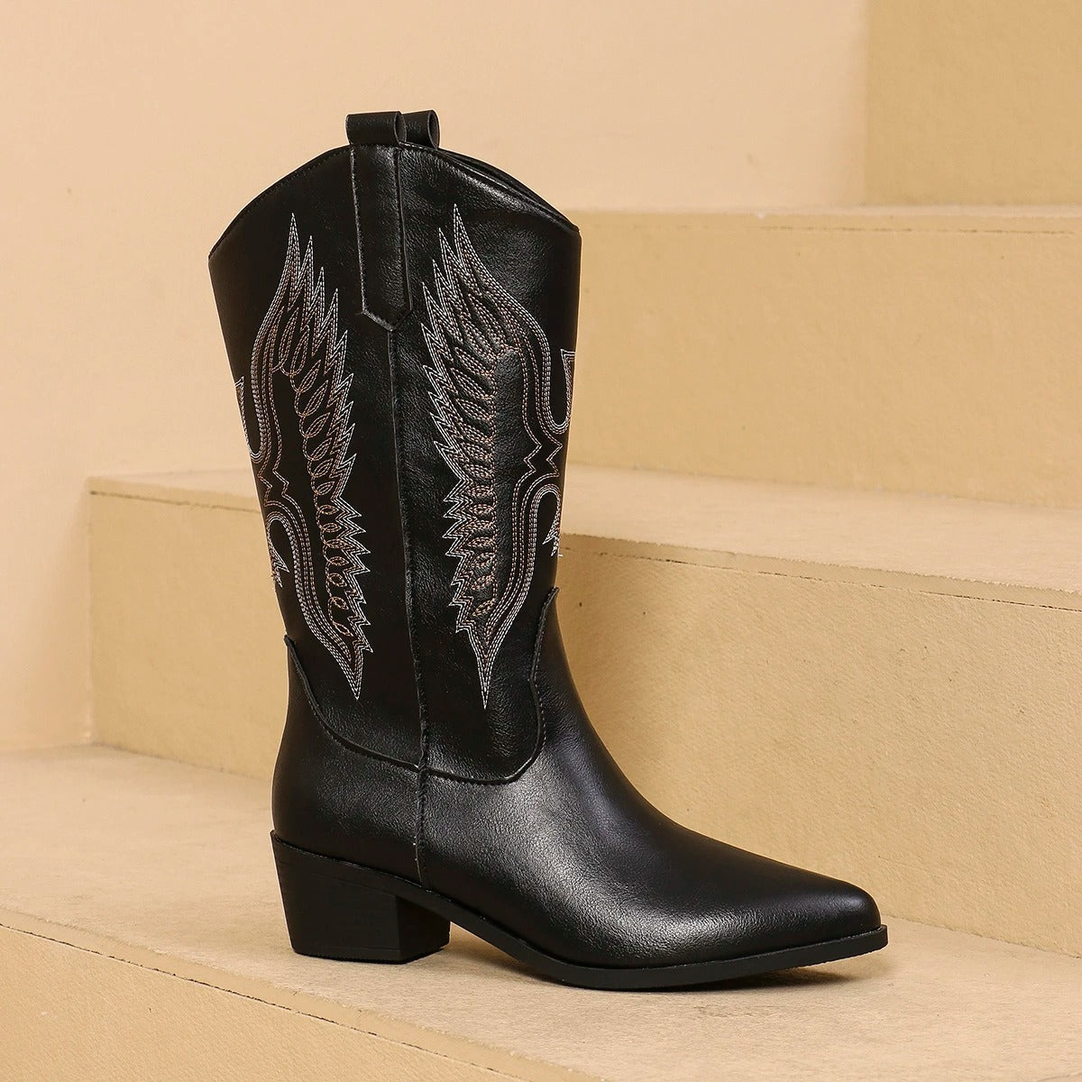 Eliza - Bottes de cow-boy brodées