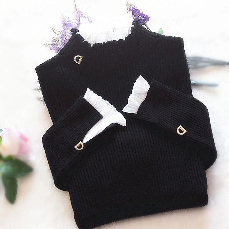 Eloise - Pull à col roulé en tricot