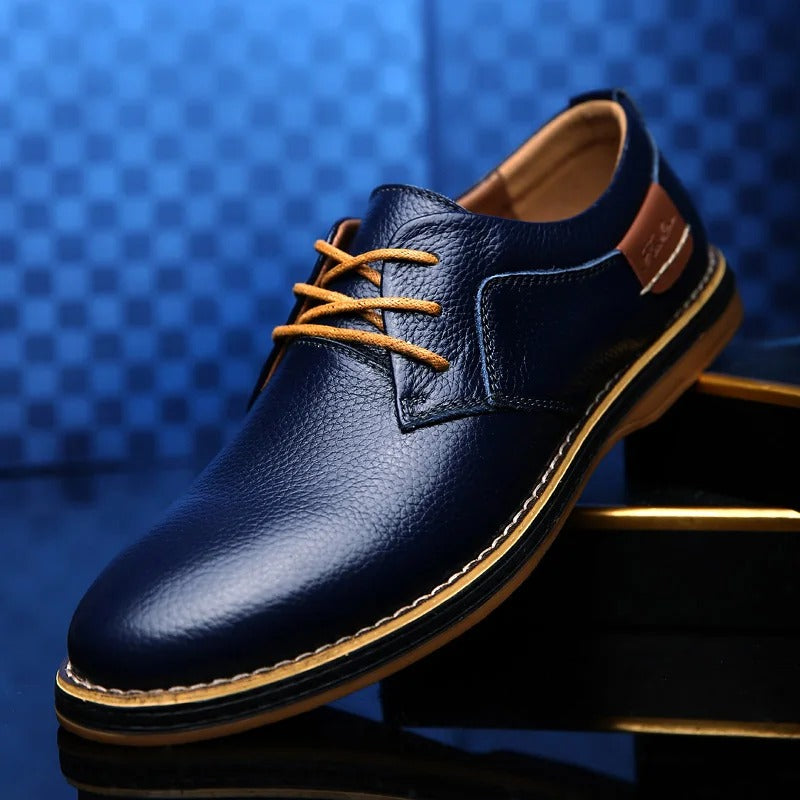 David - Chaussures en cuir véritable pour hommes