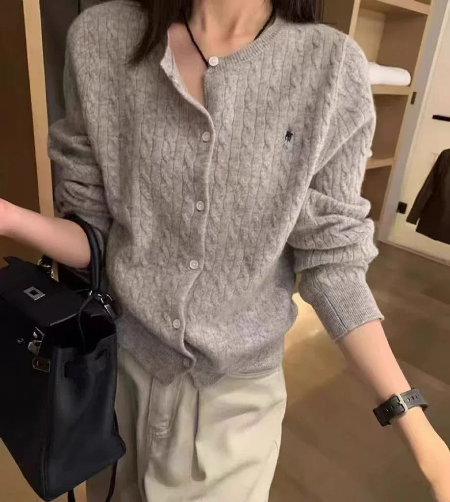 Jean - Pull en cachemire à simple boutonnage