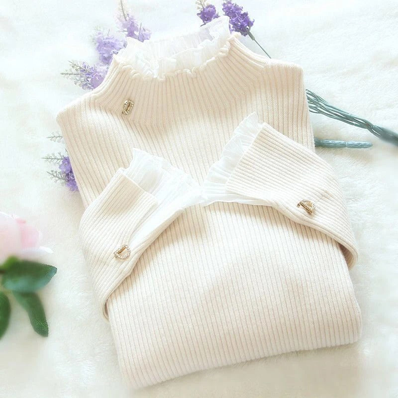 Eloise - Pull à col roulé en tricot