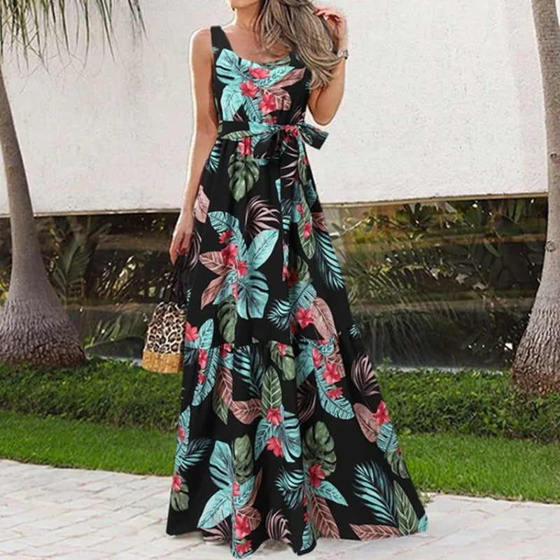 Cardea - Robe femme à encolure carrée
