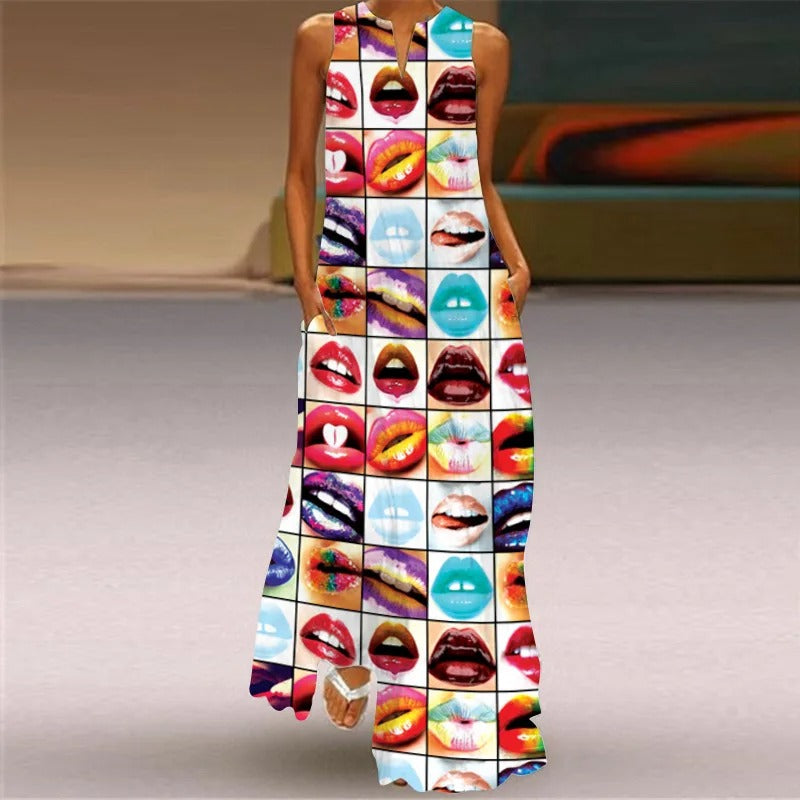 Emmeline - Kleid imprimé rétro