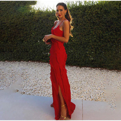 Sofía - Robe longue élégante à volants