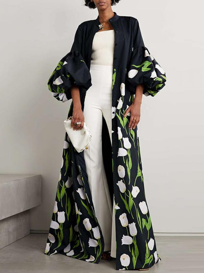 Hazel - Trench-coat fleuri
