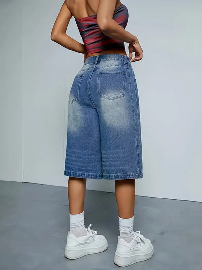 Wilda - Short en jean taille haute tendance pour femme