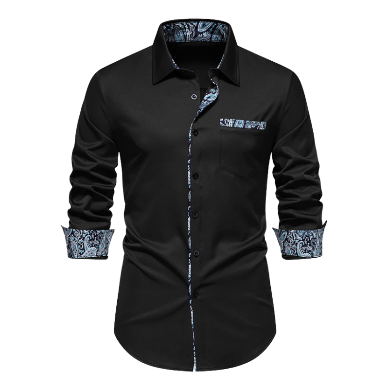 Ice - Chemise à manches longues Stretch pour hommes