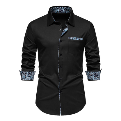 Ice - Chemise à manches longues Stretch pour hommes