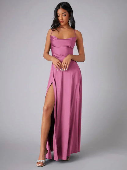 Alvaree – Robe longue élégante en satin