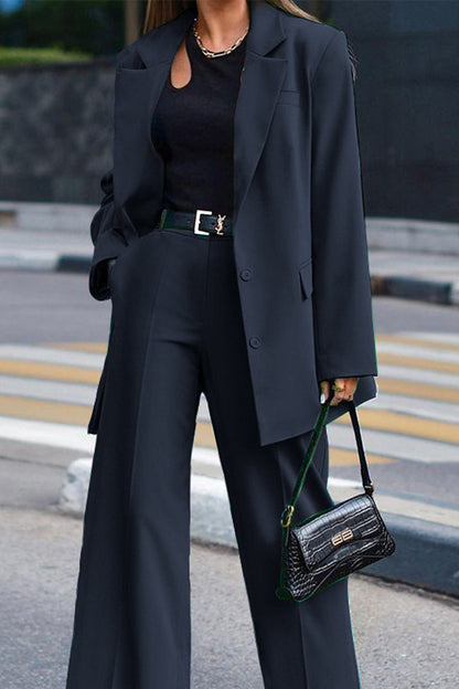 Dayana - Ensemble élégant blazer à manches longues et pantalon