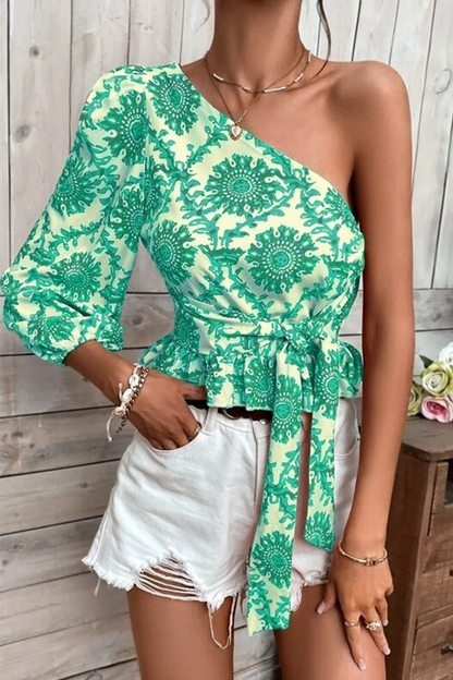 Aveline - Top élégant asymétrique à une épaule