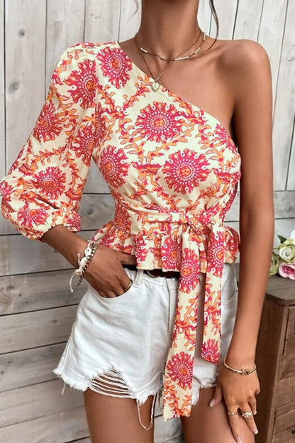 Aveline - Top élégant asymétrique à une épaule