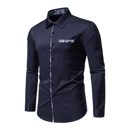 Ice - Chemise à manches longues Stretch pour hommes