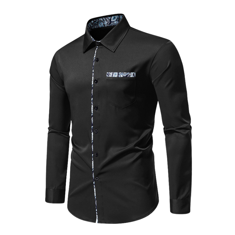 Ice - Chemise à manches longues Stretch pour hommes