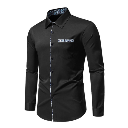 Ice - Chemise à manches longues Stretch pour hommes