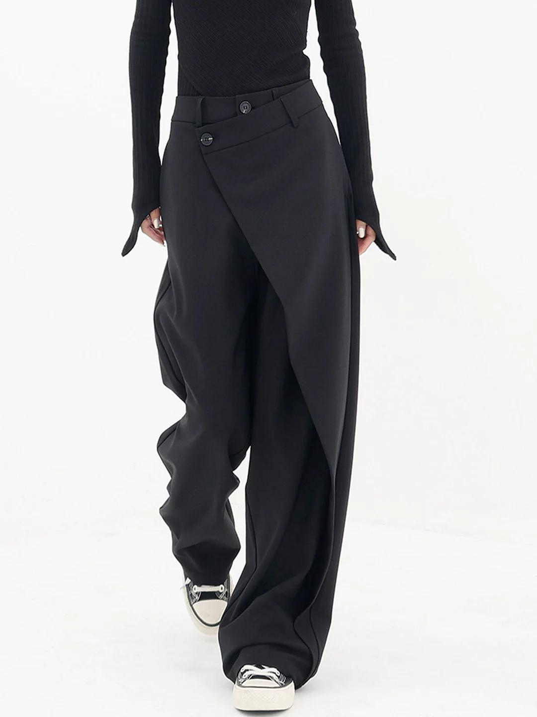 Anna - Pantalon Ample Asymétrique
